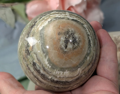 High Quality Kiwi Calcite Sphere