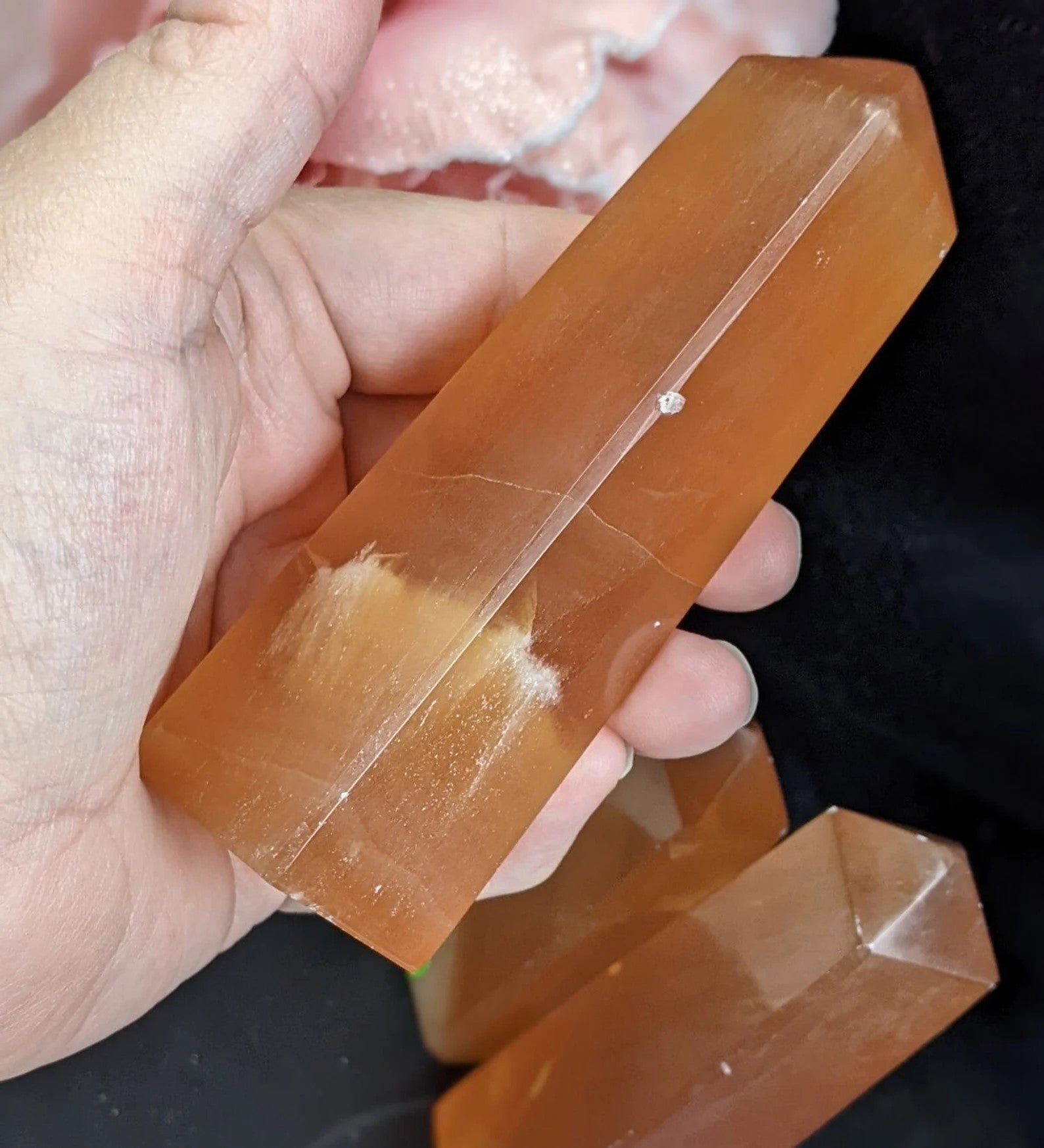 Honey Calcite Tower