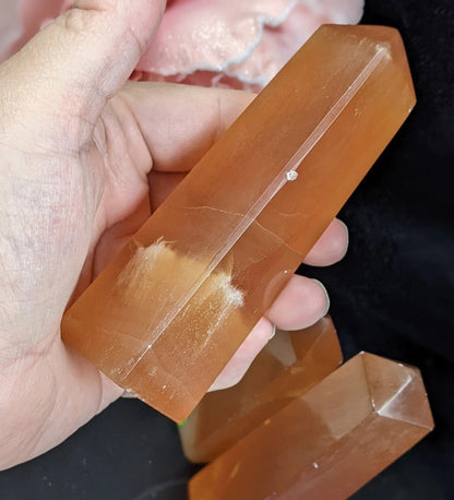 Honey Calcite Tower