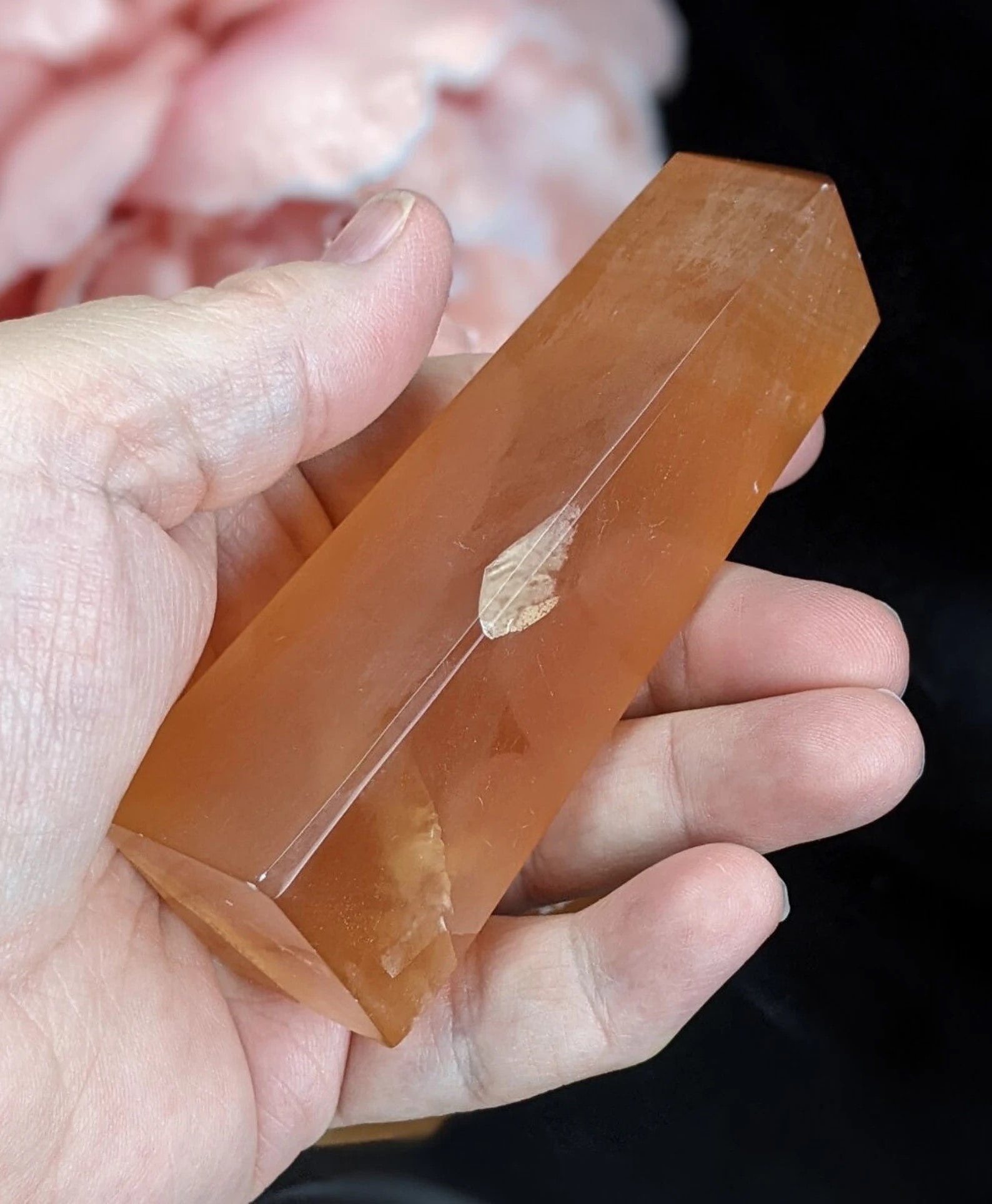 Honey Calcite Tower