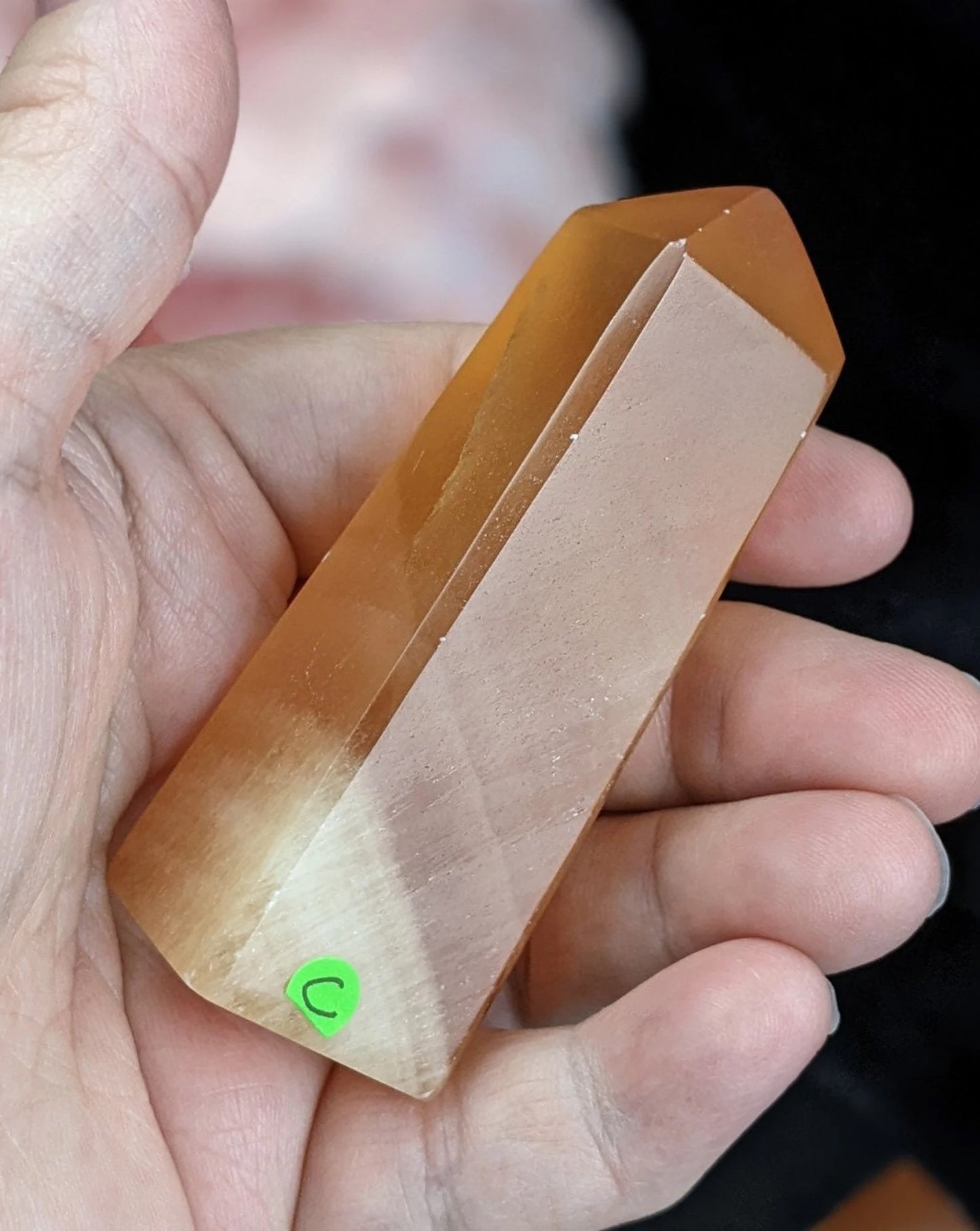 Honey Calcite Tower