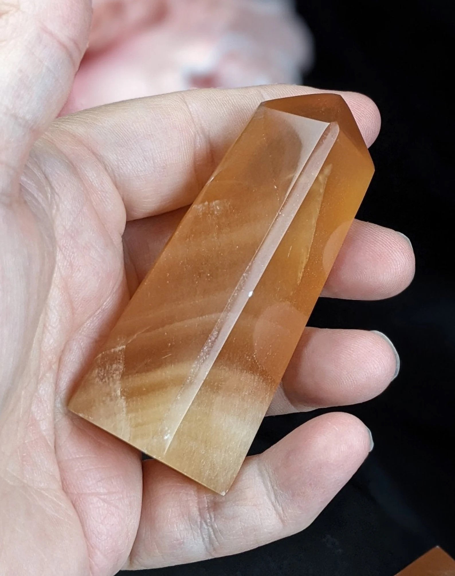 Honey Calcite Tower