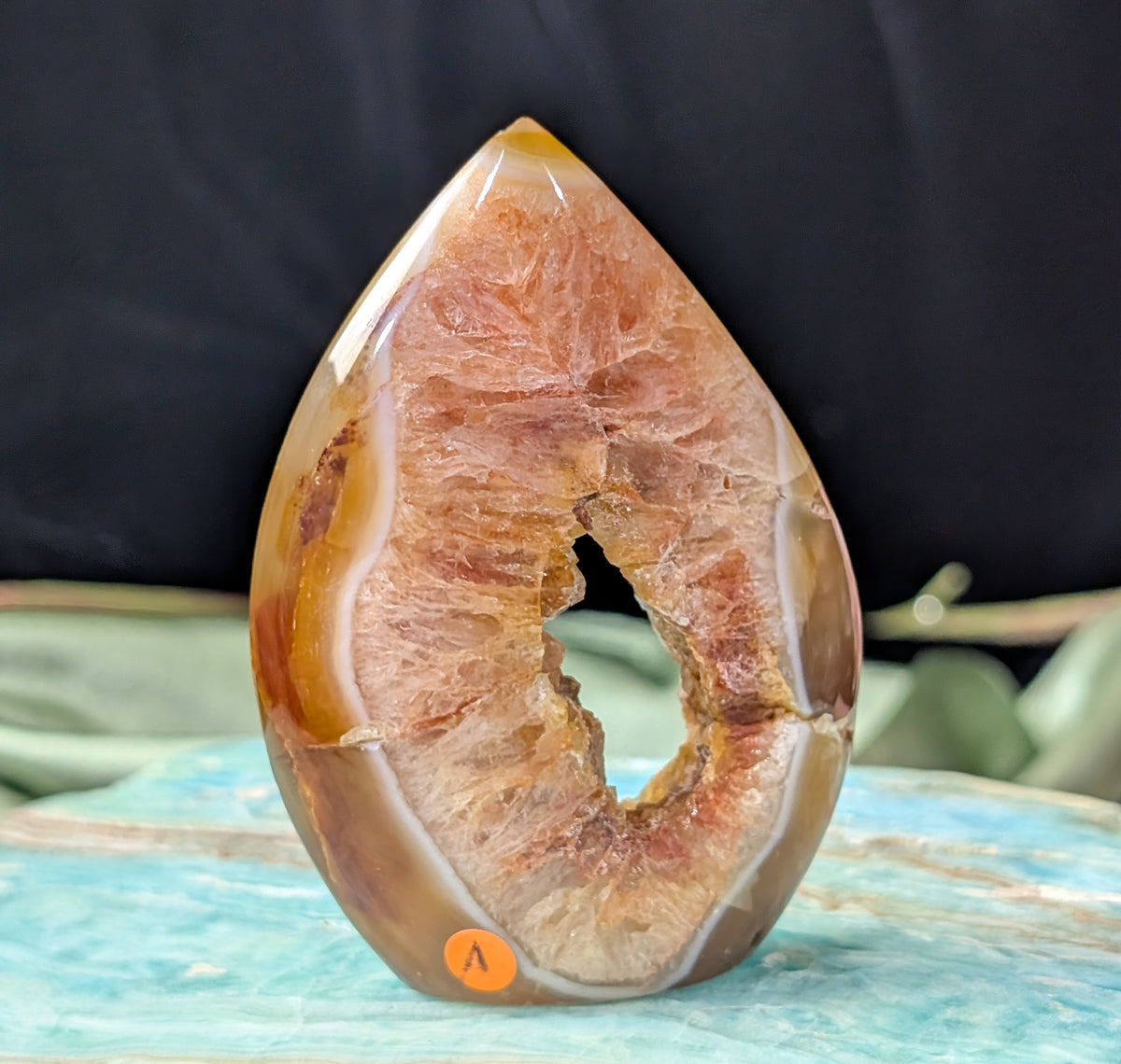 Indonesian Honey Agate Flame