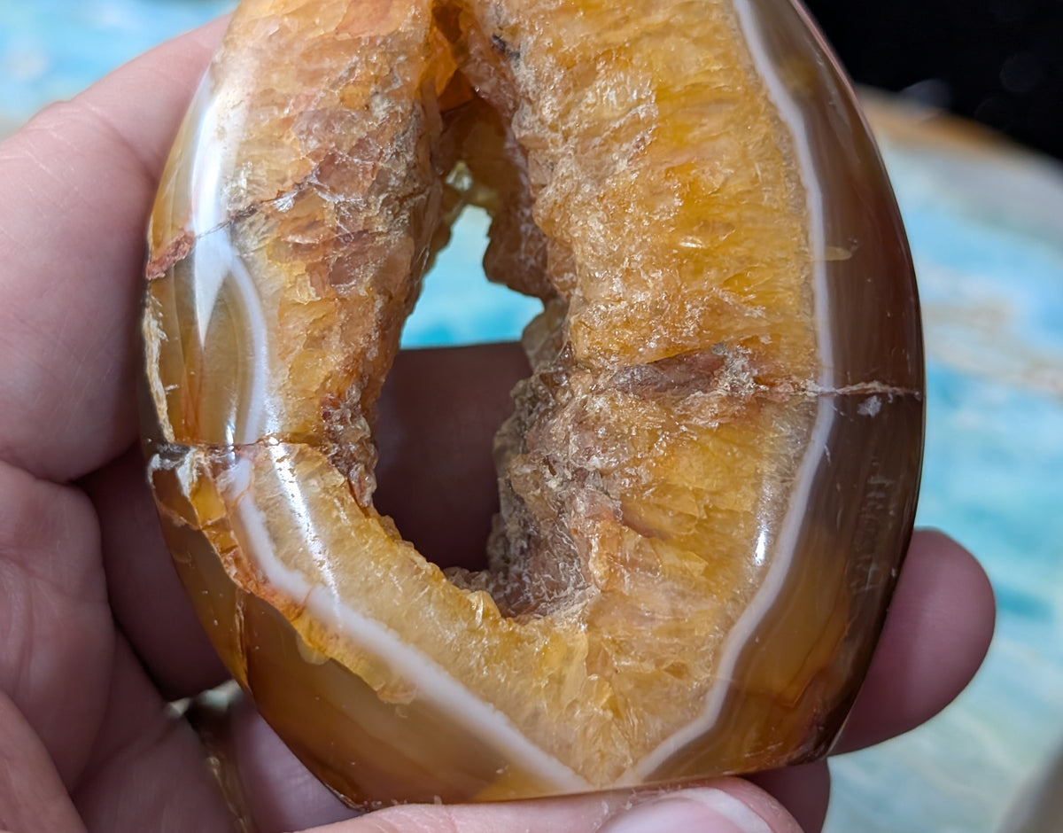 Indonesian Honey Agate Flame
