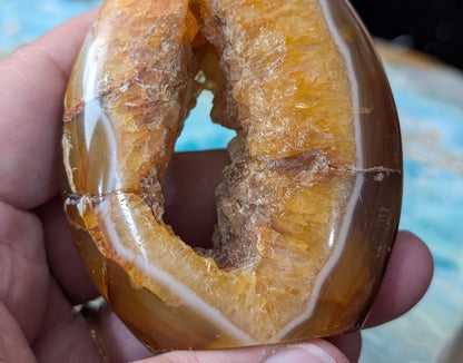Indonesian Honey Agate Flame