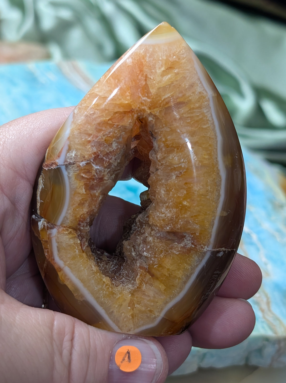 Indonesian Honey Agate Flame