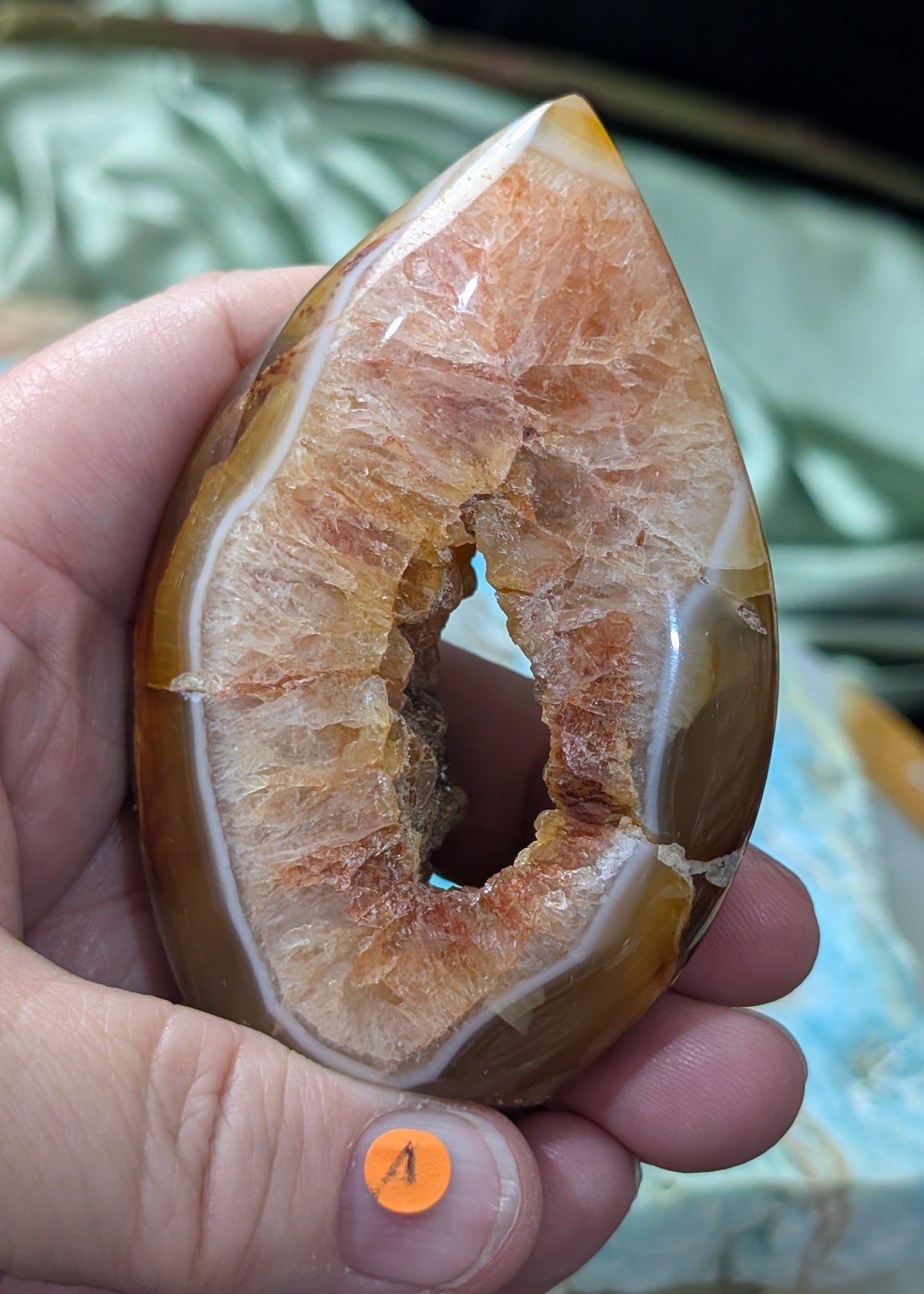 Indonesian Honey Agate Flame