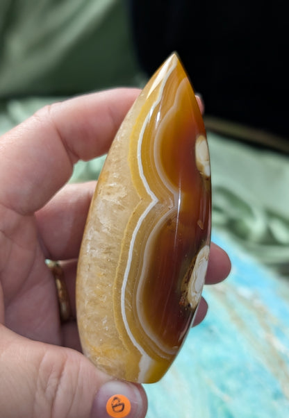 Indonesian Honey Agate Flame