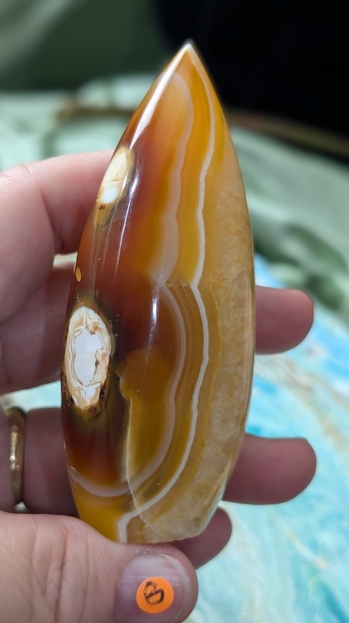 Indonesian Honey Agate Flame