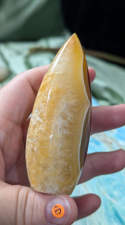 Indonesian Honey Agate Flame
