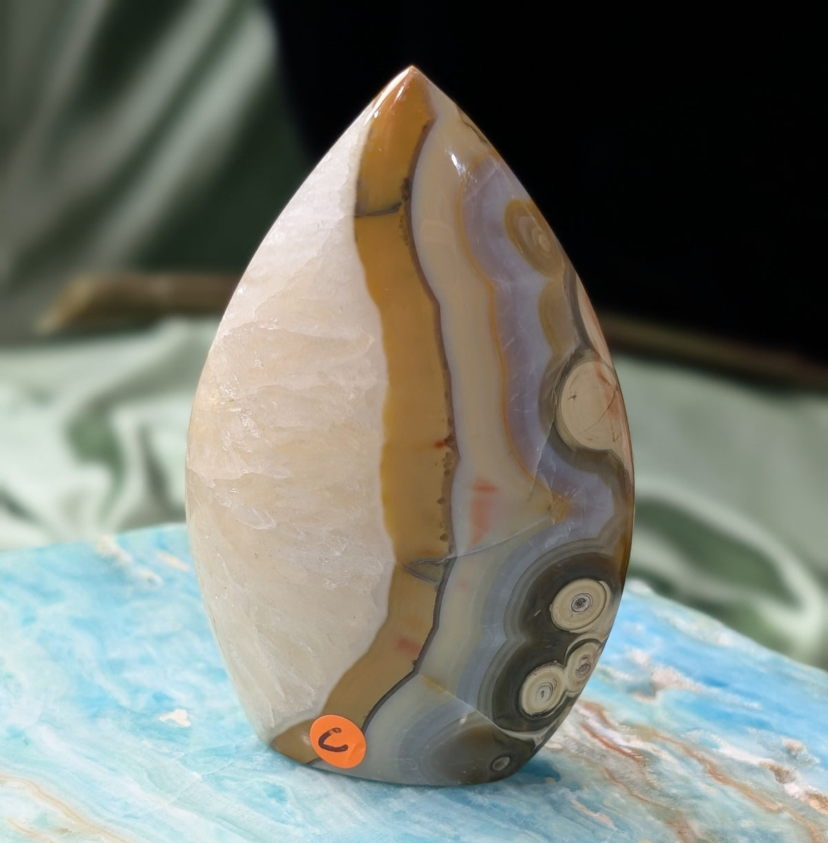 Indonesian Honey Agate Flame