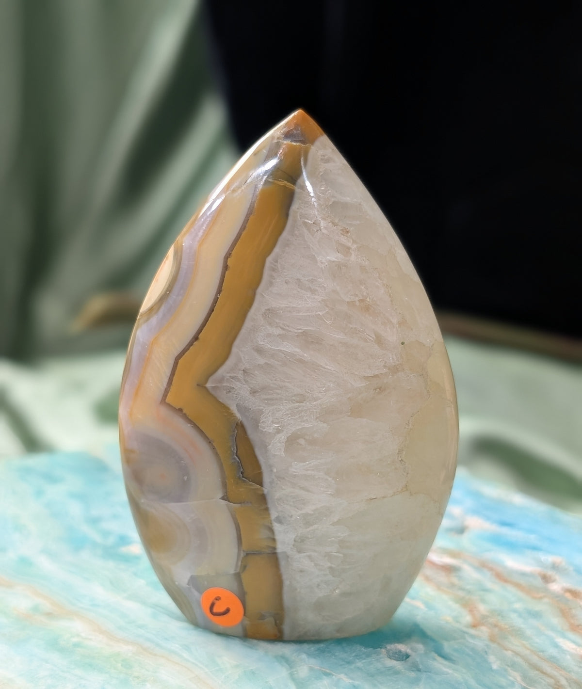 Indonesian Honey Agate Flame