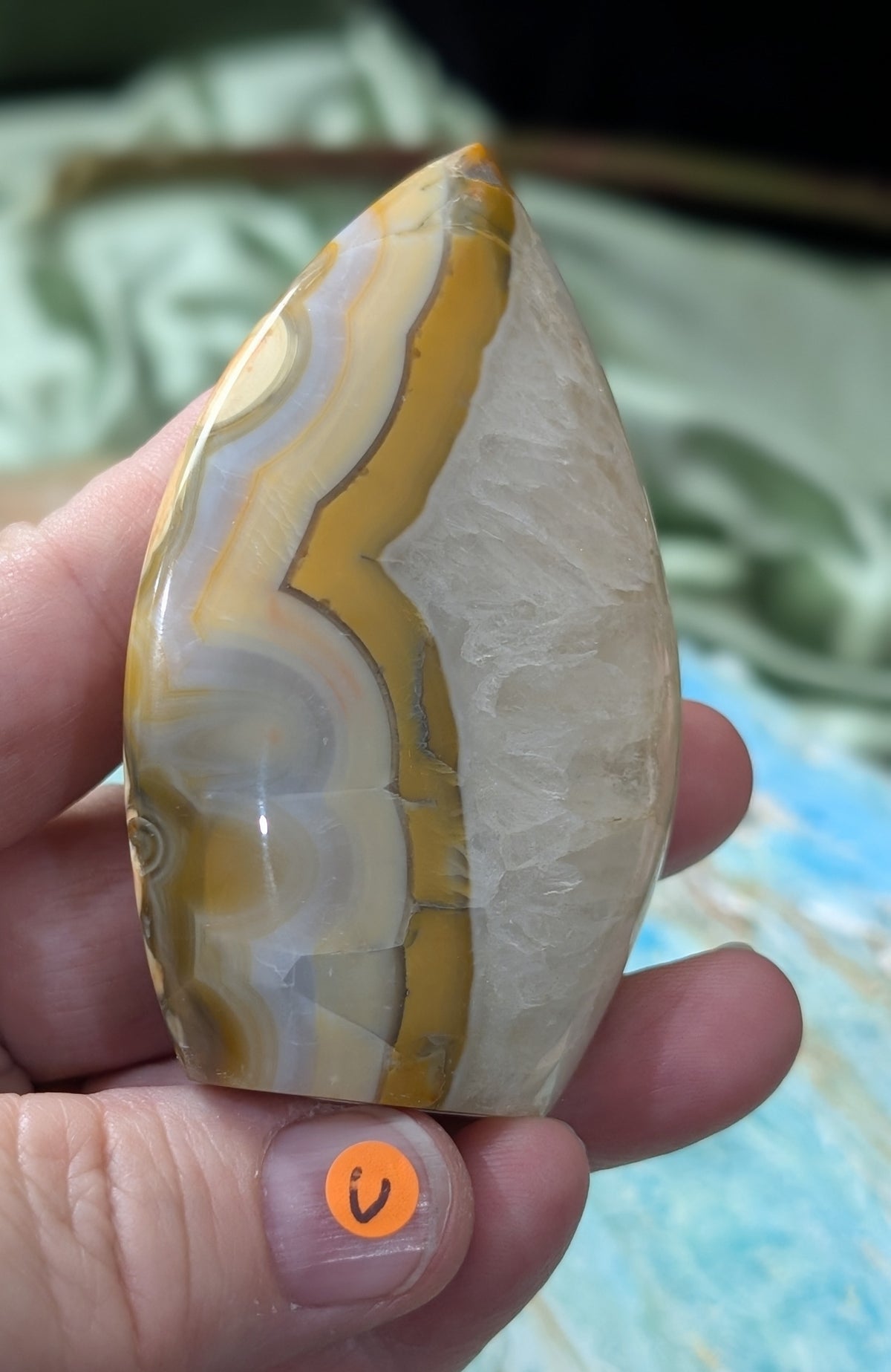 Indonesian Honey Agate Flame