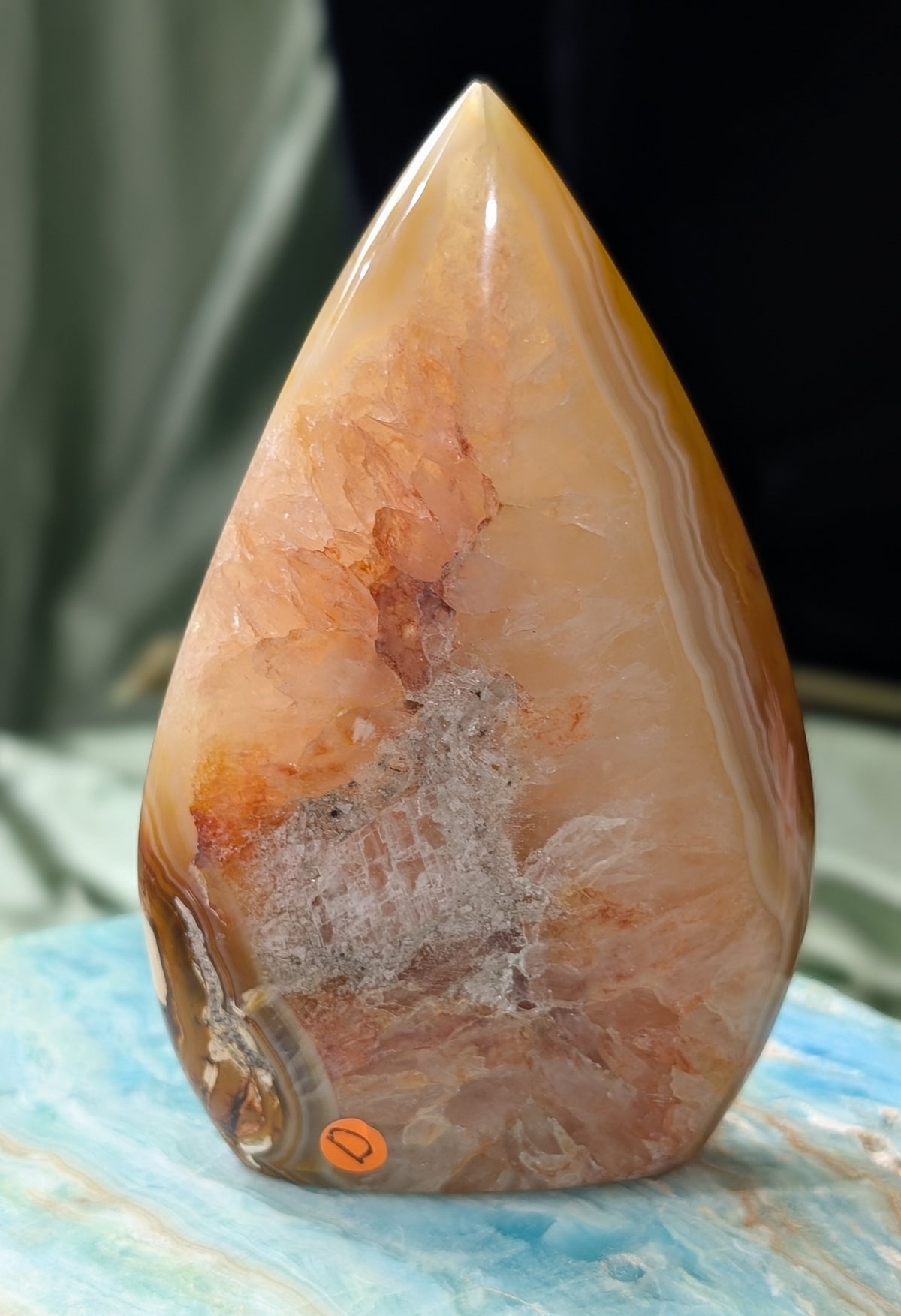 Indonesian Honey Agate Flame