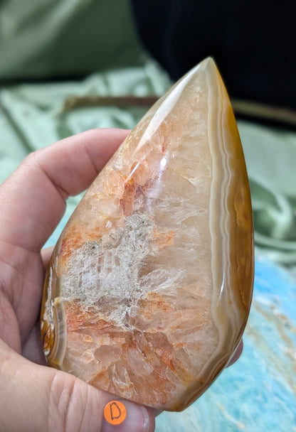 Indonesian Honey Agate Flame