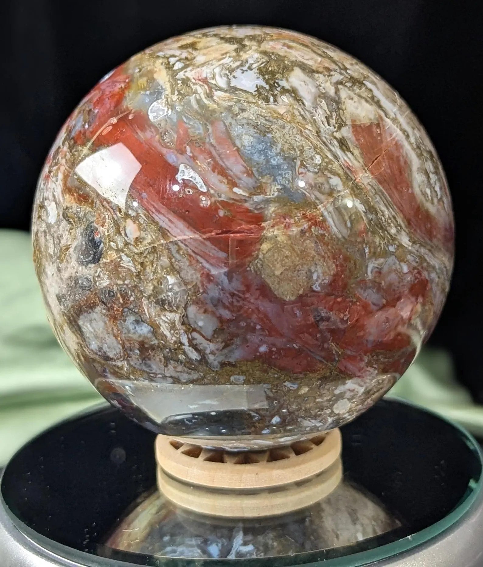 Indonesian Jasper Sphere 1H