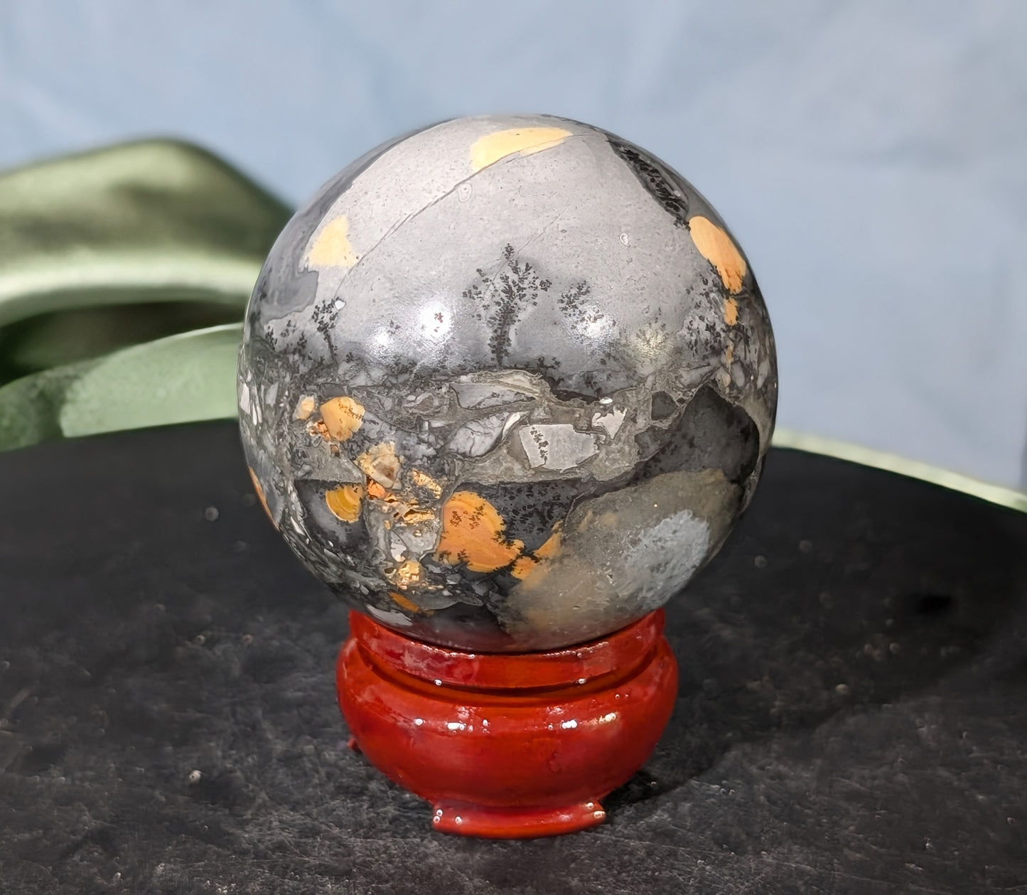 Indonesian Maligano Jasper Sphere