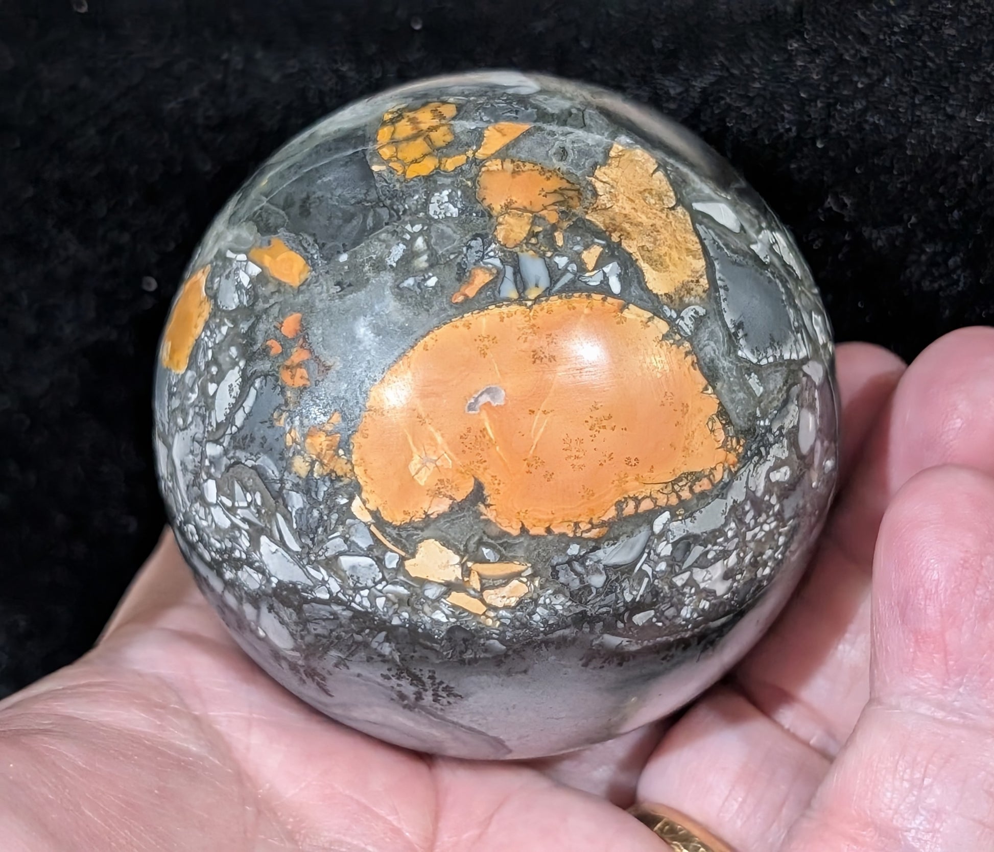 Indonesian Maligano Jasper Sphere