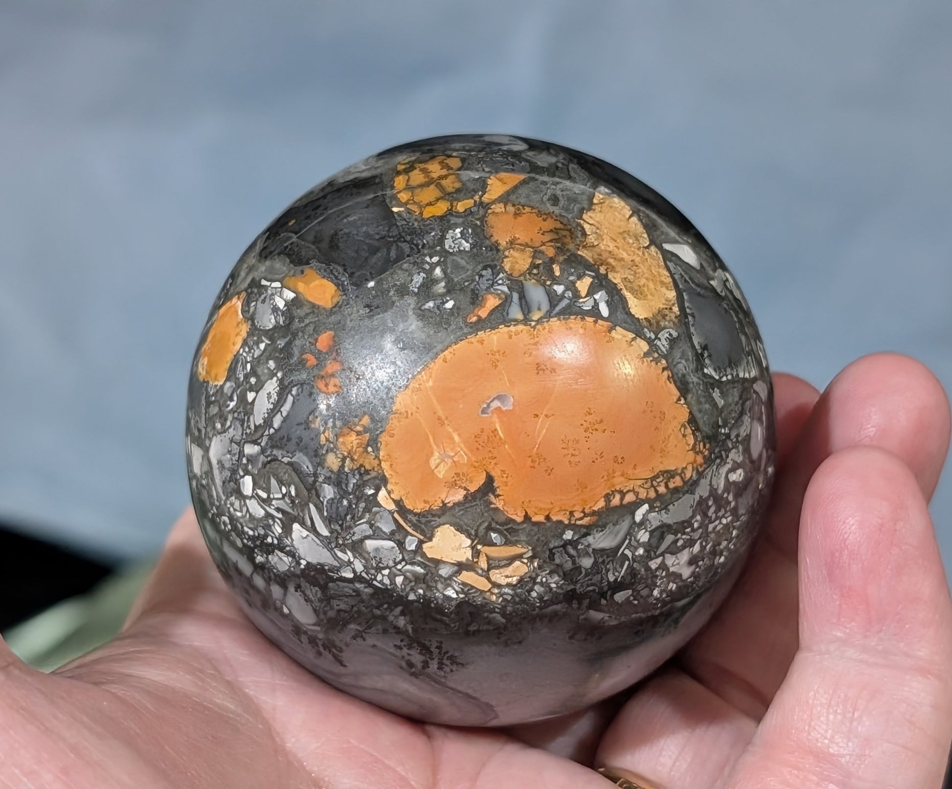 Indonesian Maligano Jasper Sphere