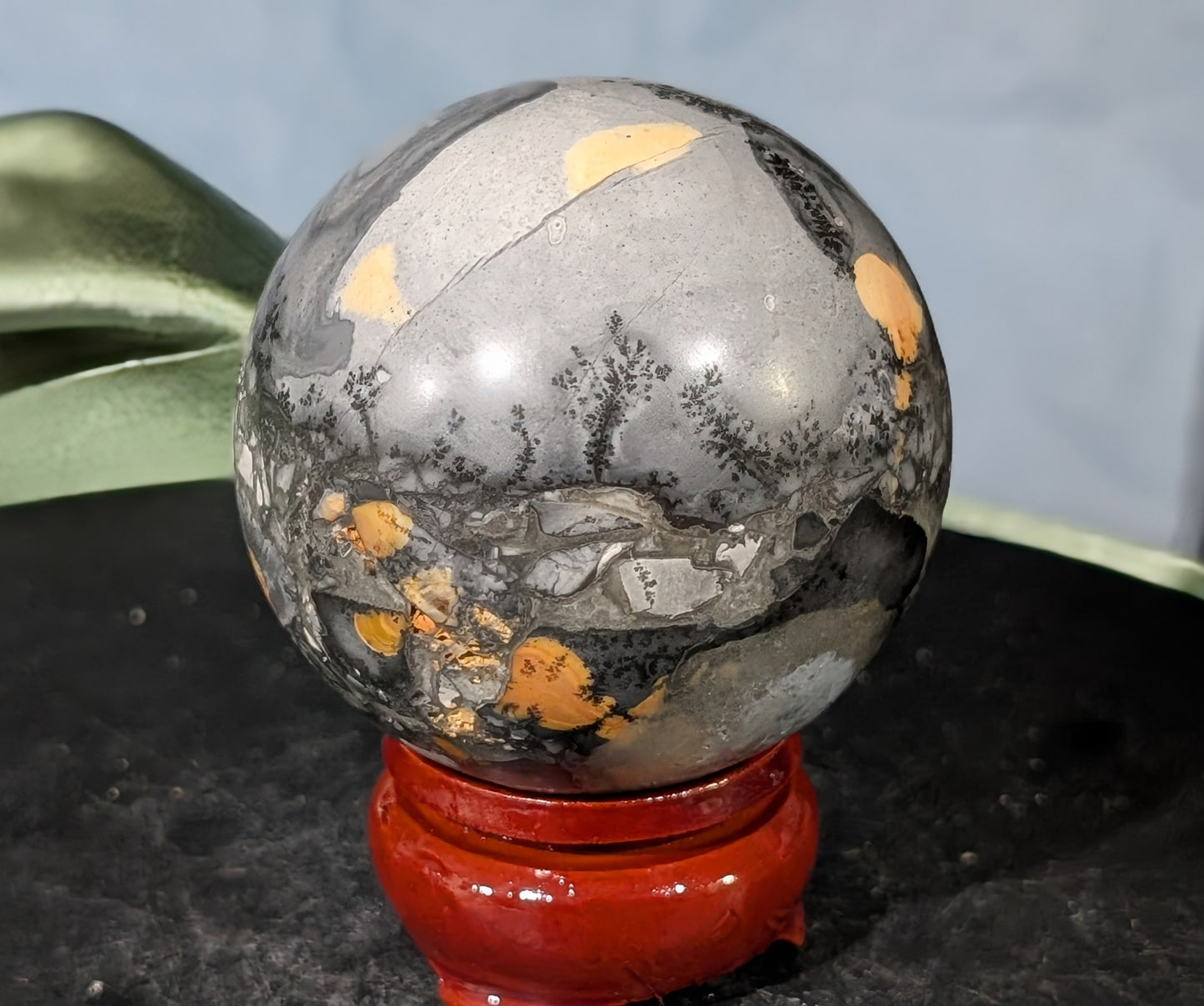 Indonesian Maligano Jasper Sphere