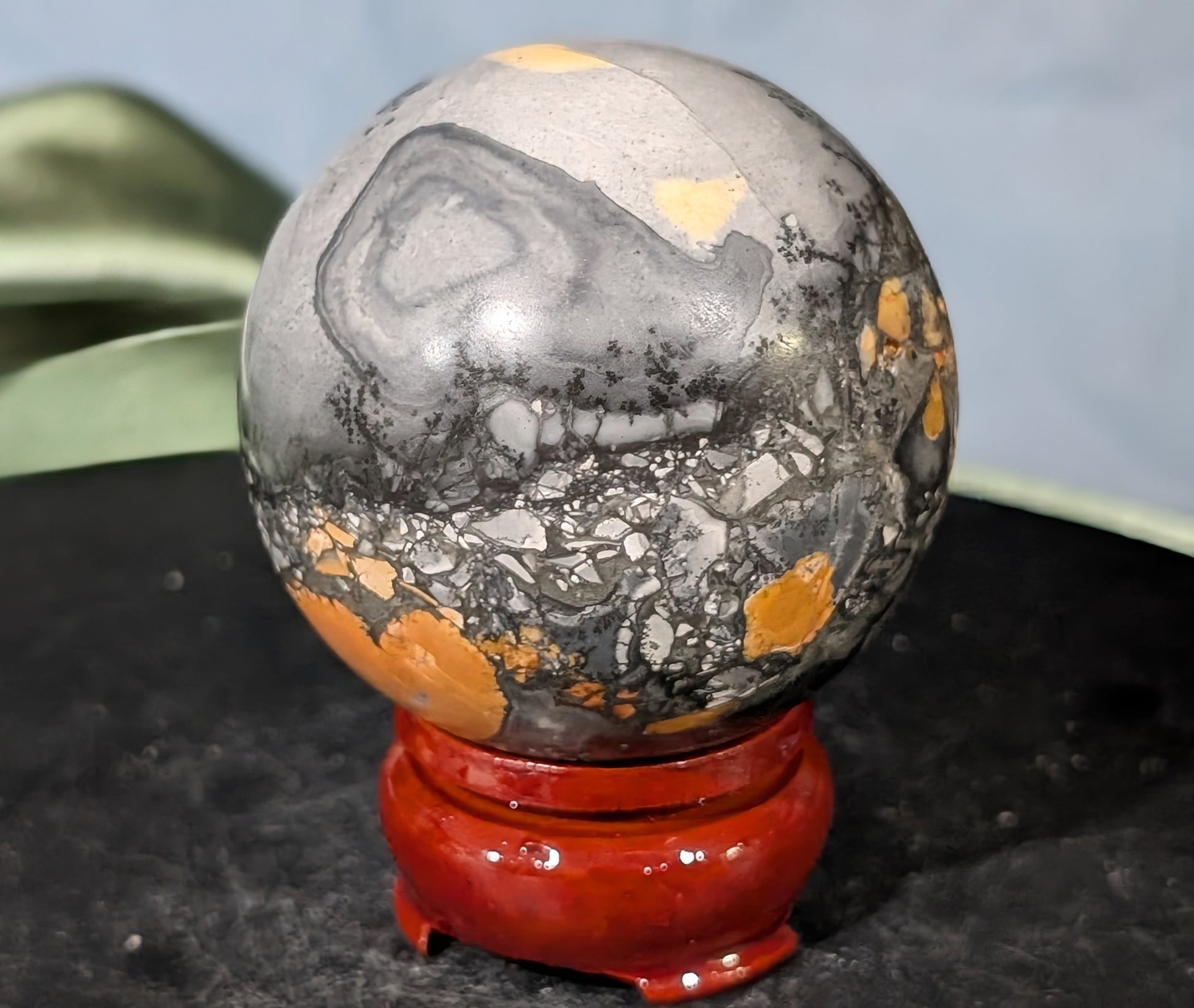 Indonesian Maligano Jasper Sphere