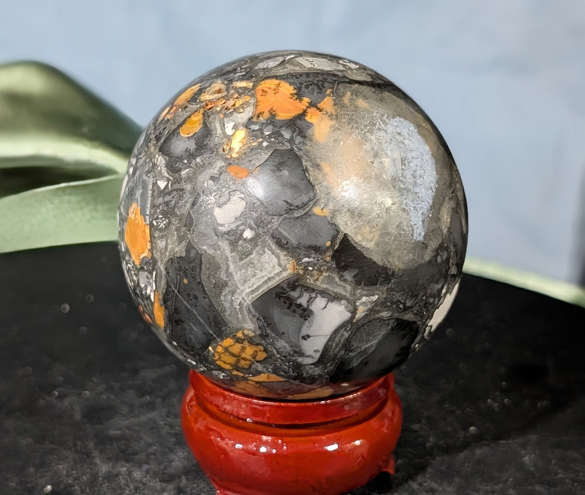 Indonesian Maligano Jasper Sphere