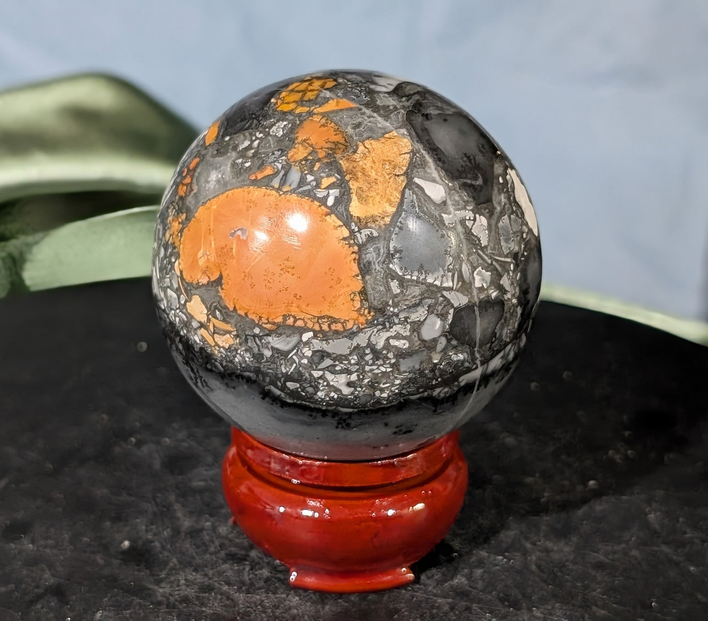 Indonesian Maligano Jasper Sphere
