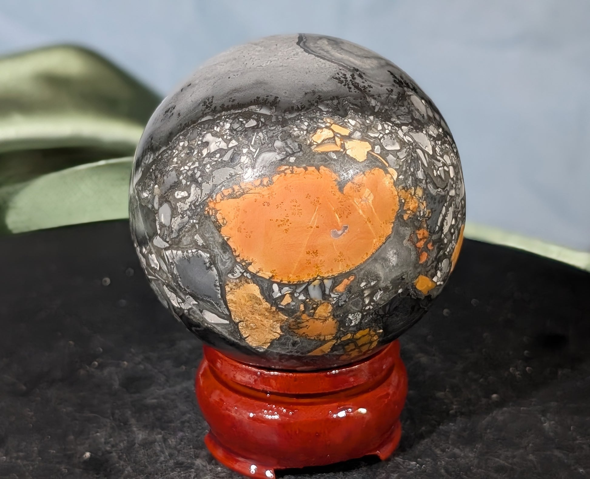 Indonesian Maligano Jasper Sphere