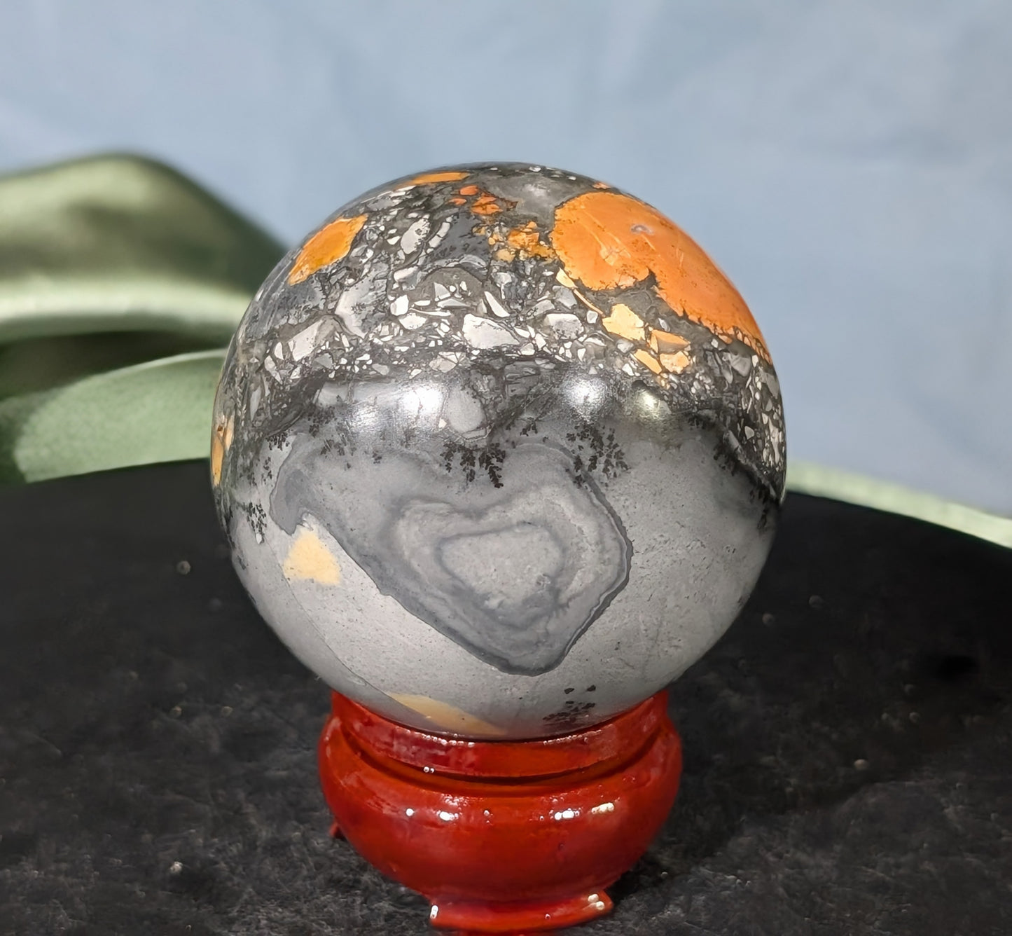 Indonesian Maligano Jasper Sphere