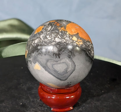 Indonesian Maligano Jasper Sphere