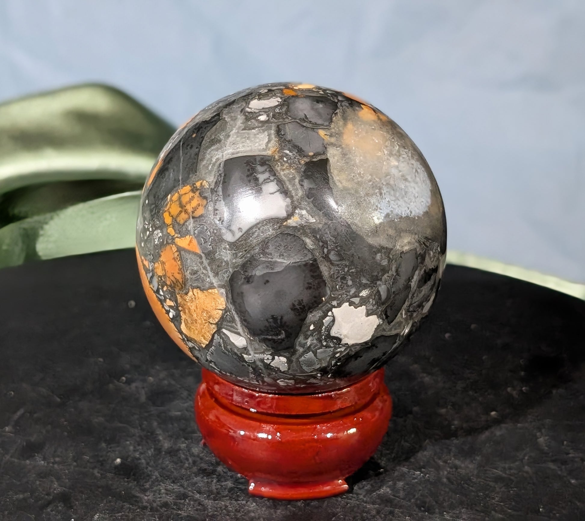Indonesian Maligano Jasper Sphere