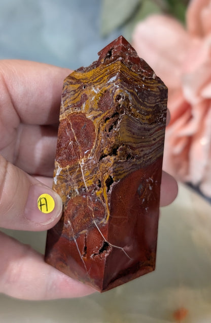 Indonesian Red Jasper Tower
