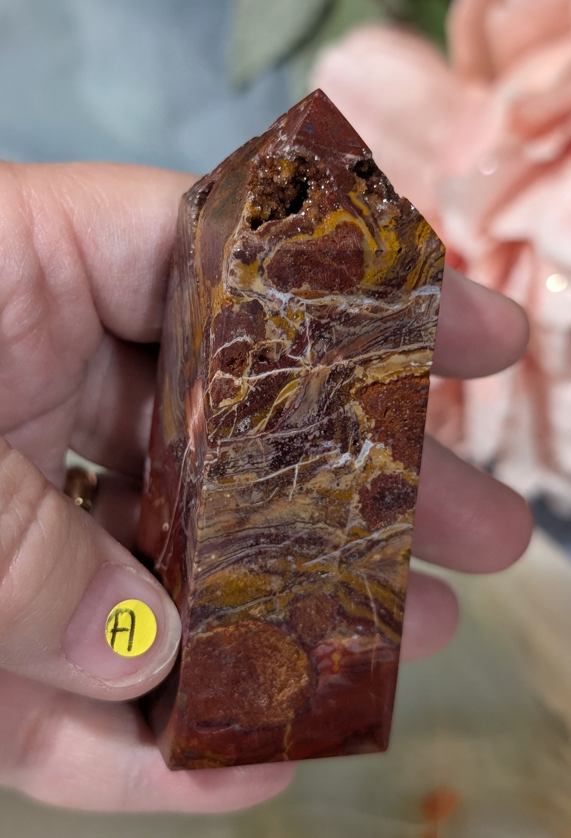 Indonesian Red Jasper Tower