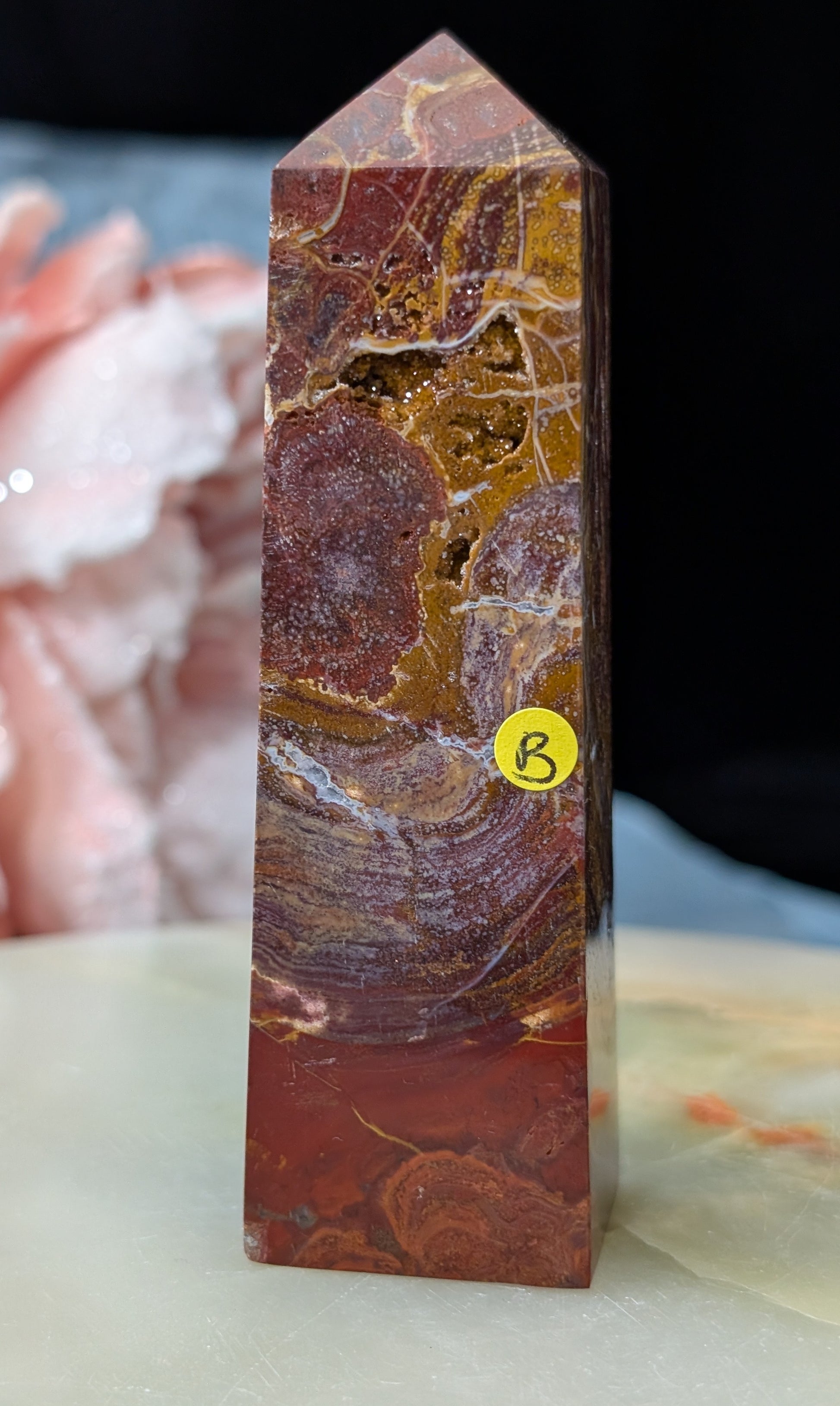Indonesian Red Jasper Tower