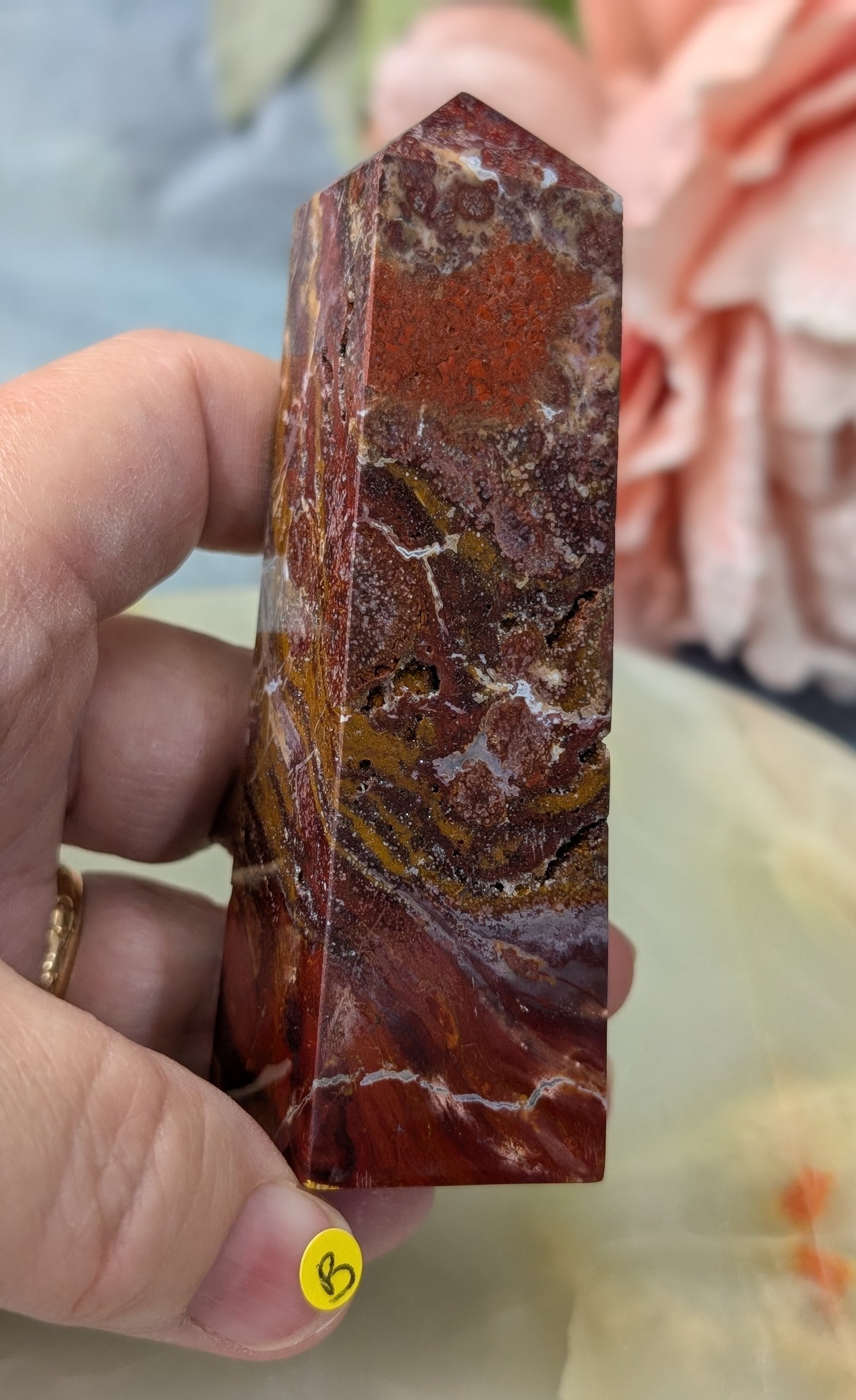 Indonesian Red Jasper Tower