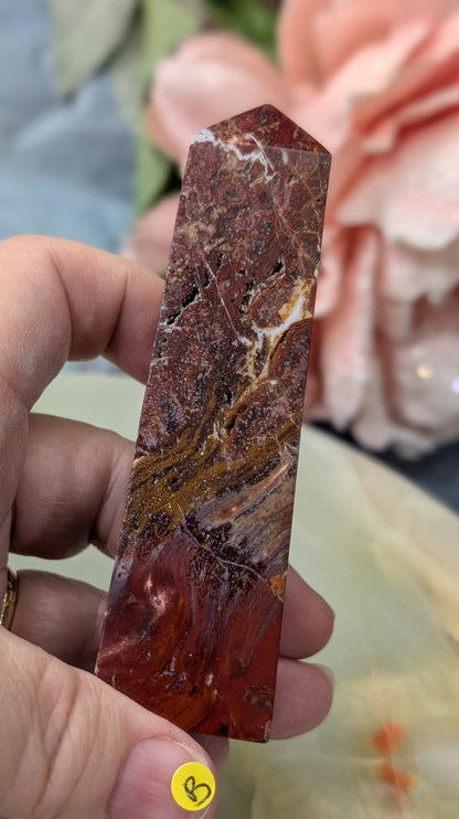 Indonesian Red Jasper Tower