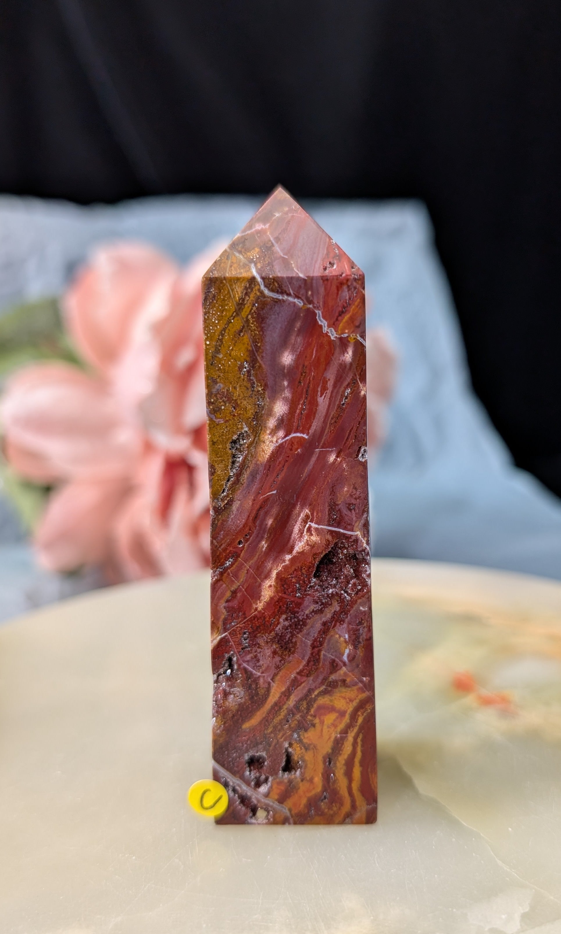 Indonesian Red Jasper Tower