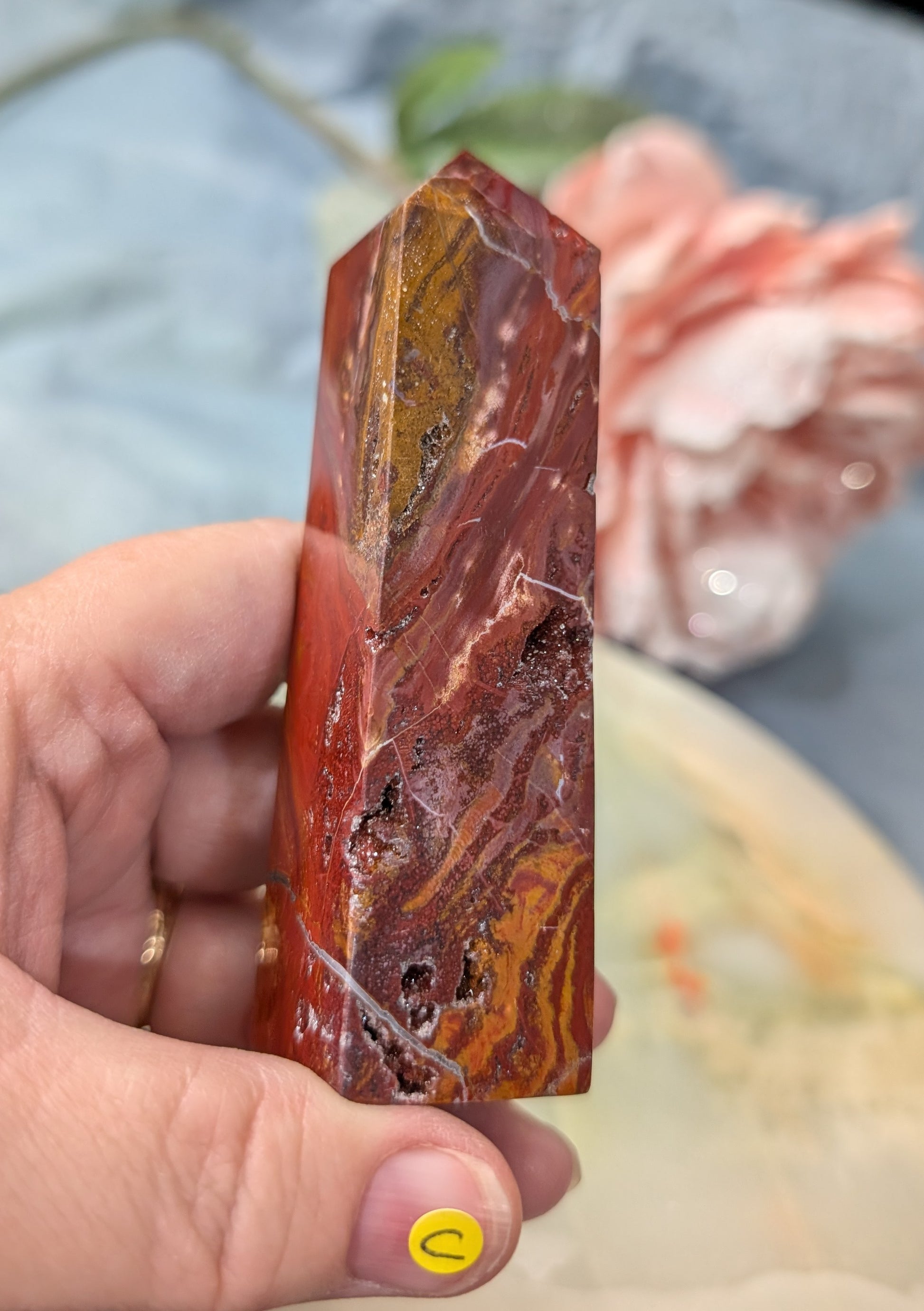 Indonesian Red Jasper Tower