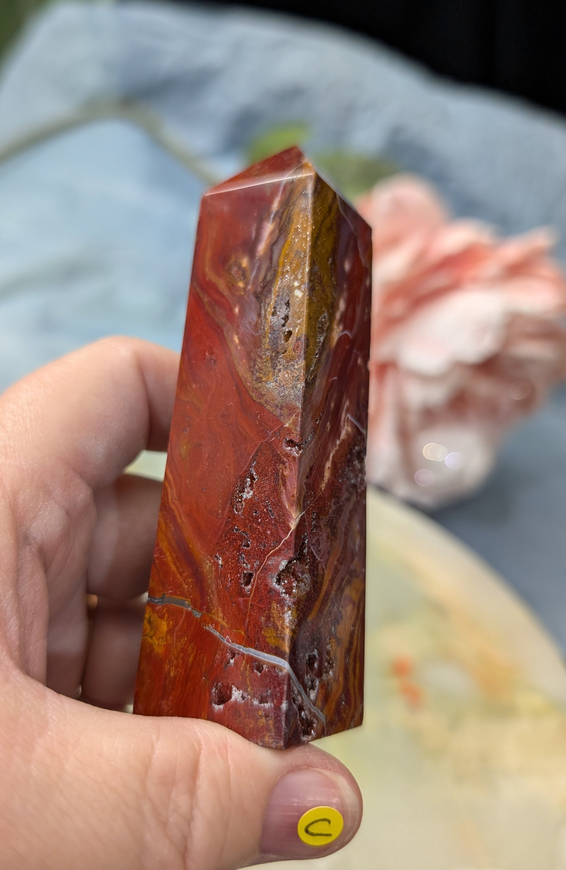 Indonesian Red Jasper Tower