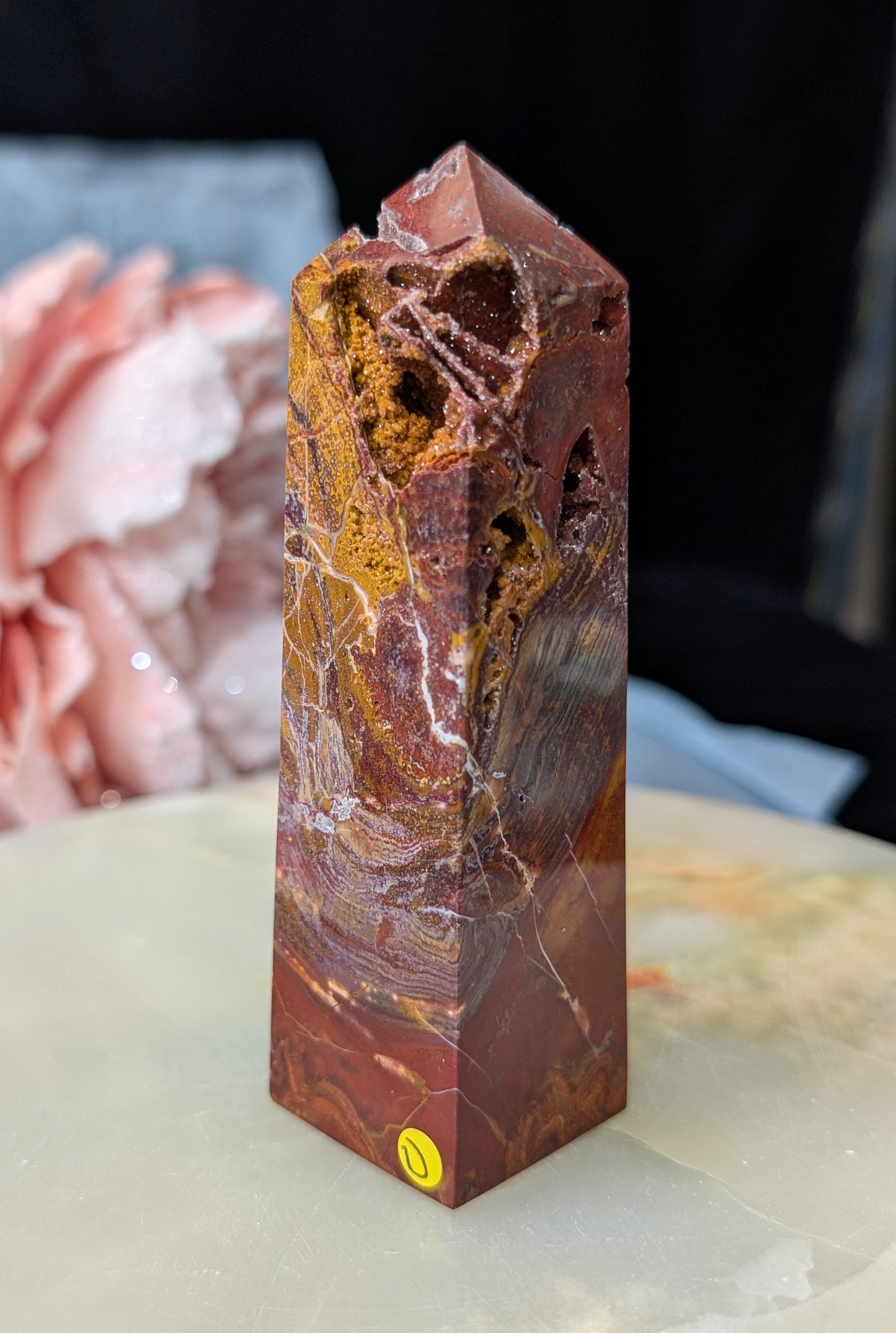 Indonesian Red Jasper Tower