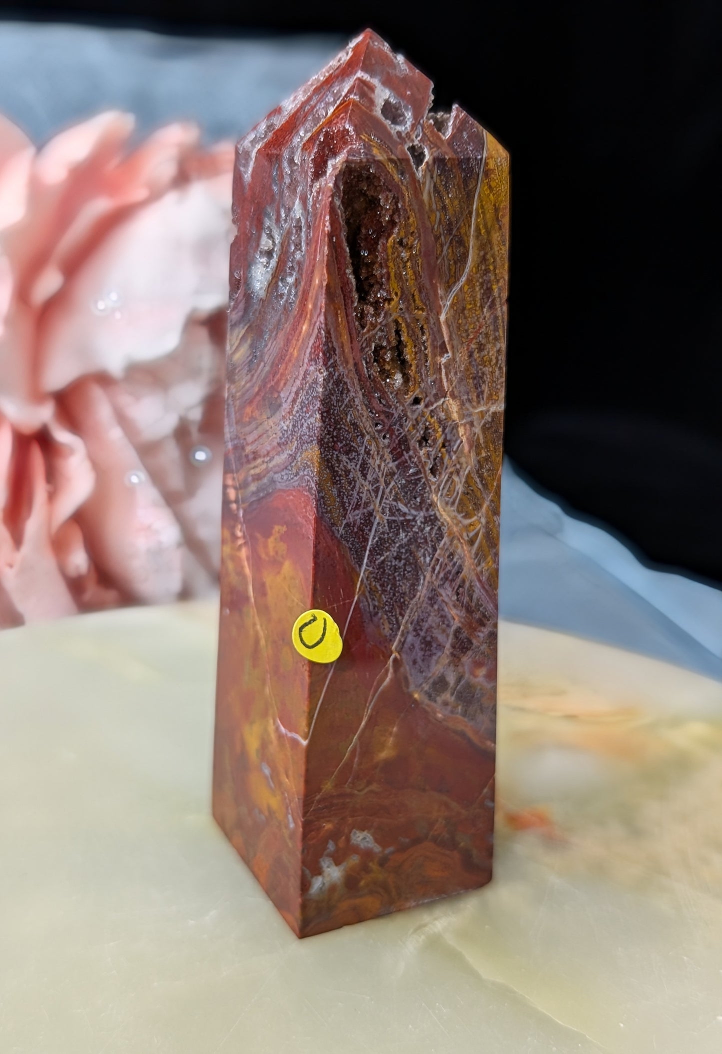 Indonesian Red Jasper Tower