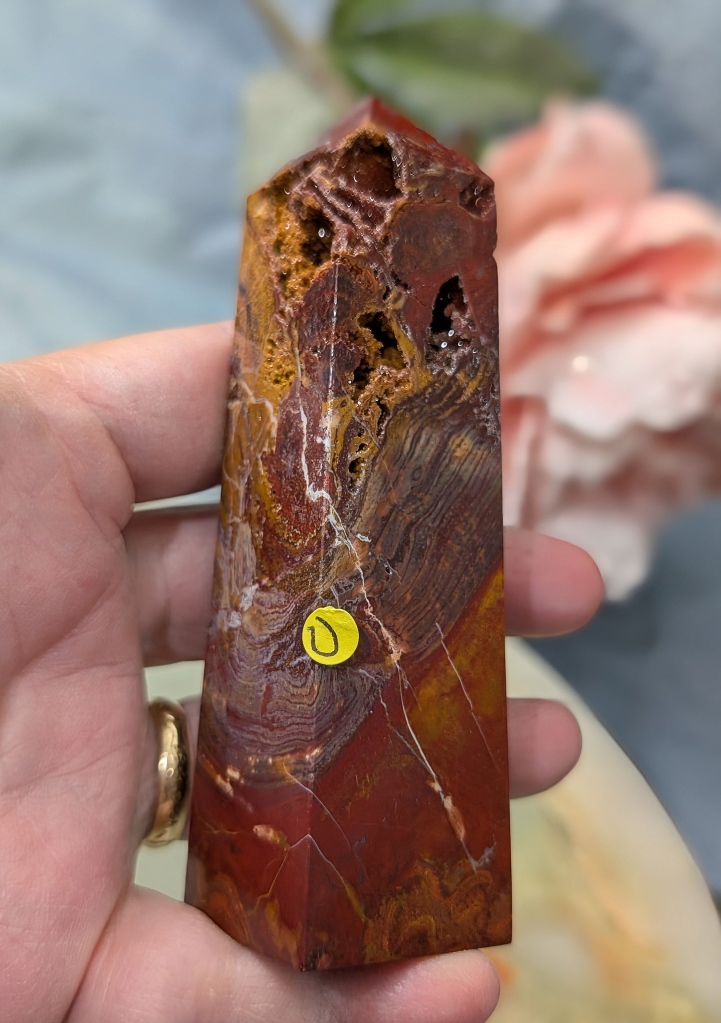 Indonesian Red Jasper Tower
