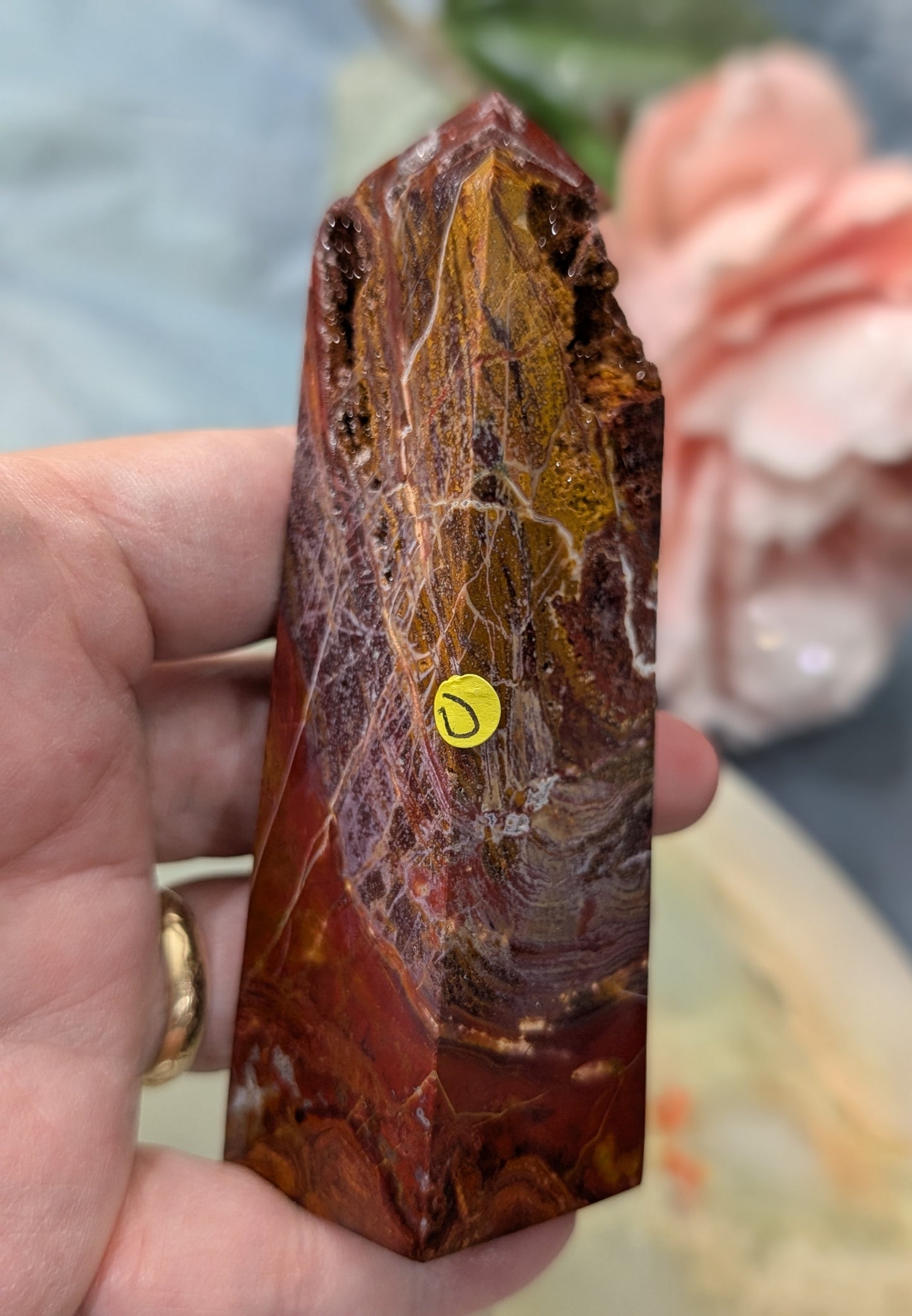 Indonesian Red Jasper Tower