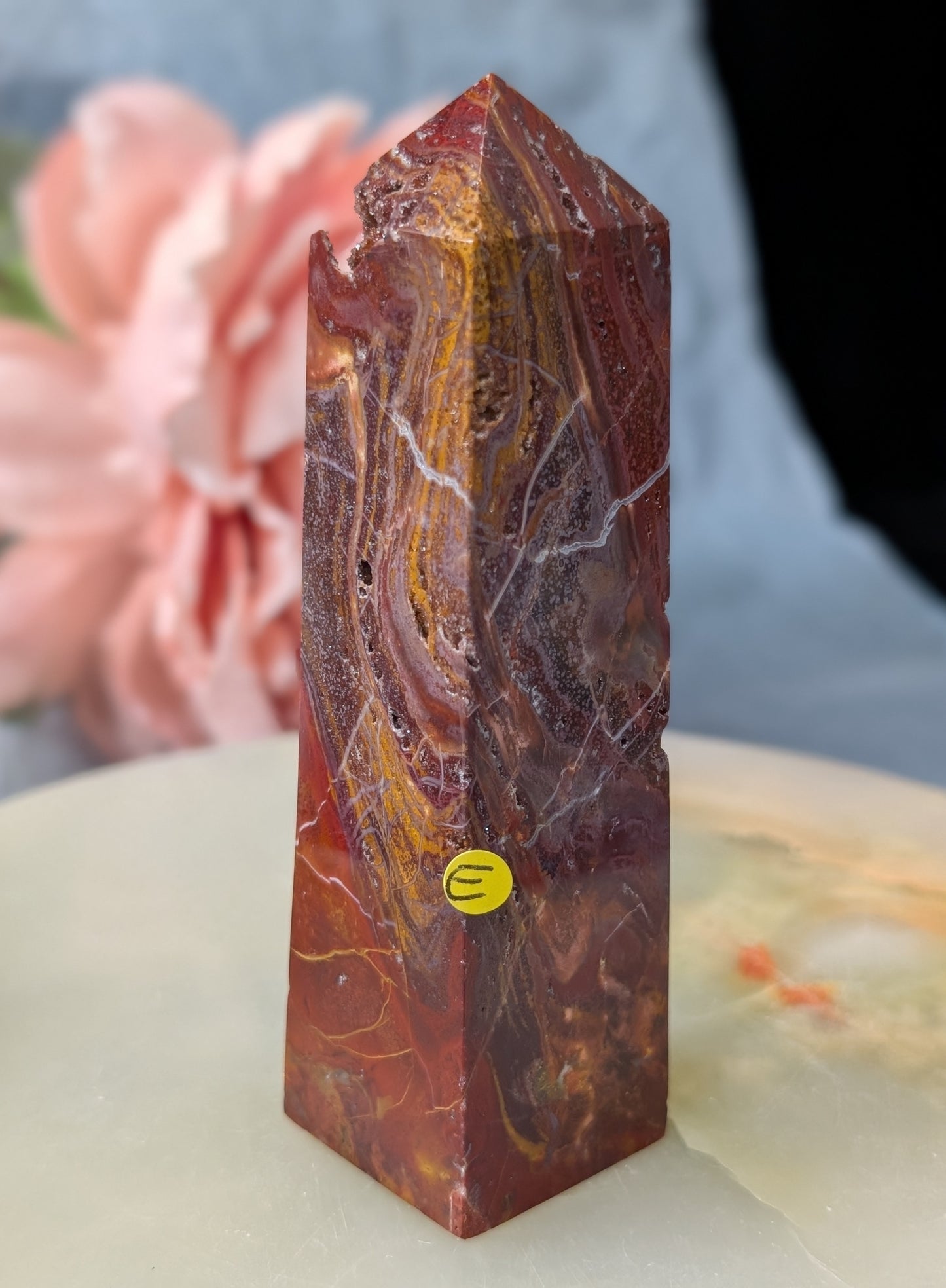 Indonesian Red Jasper Tower