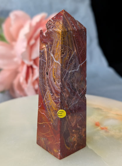 Indonesian Red Jasper Tower