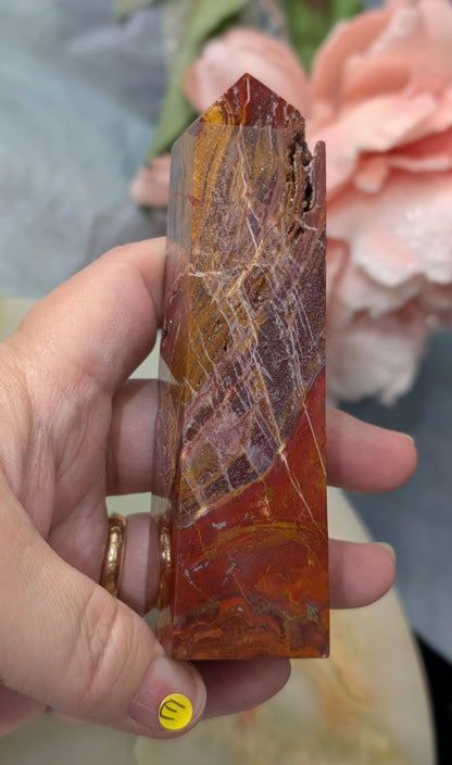 Indonesian Red Jasper Tower