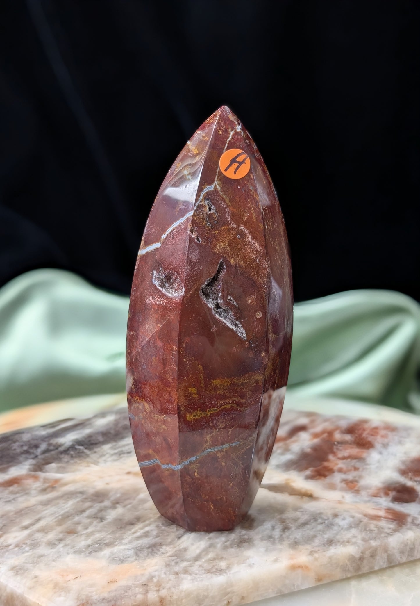 Indonesian Red Jasper Tower