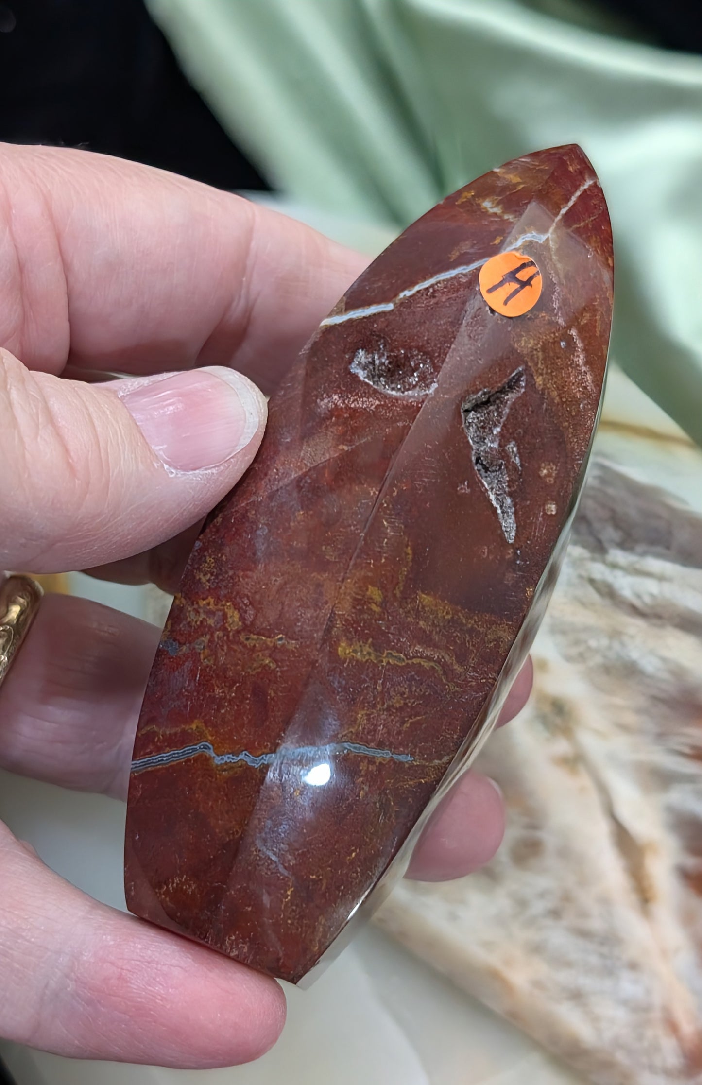 Indonesian Red Jasper Tower