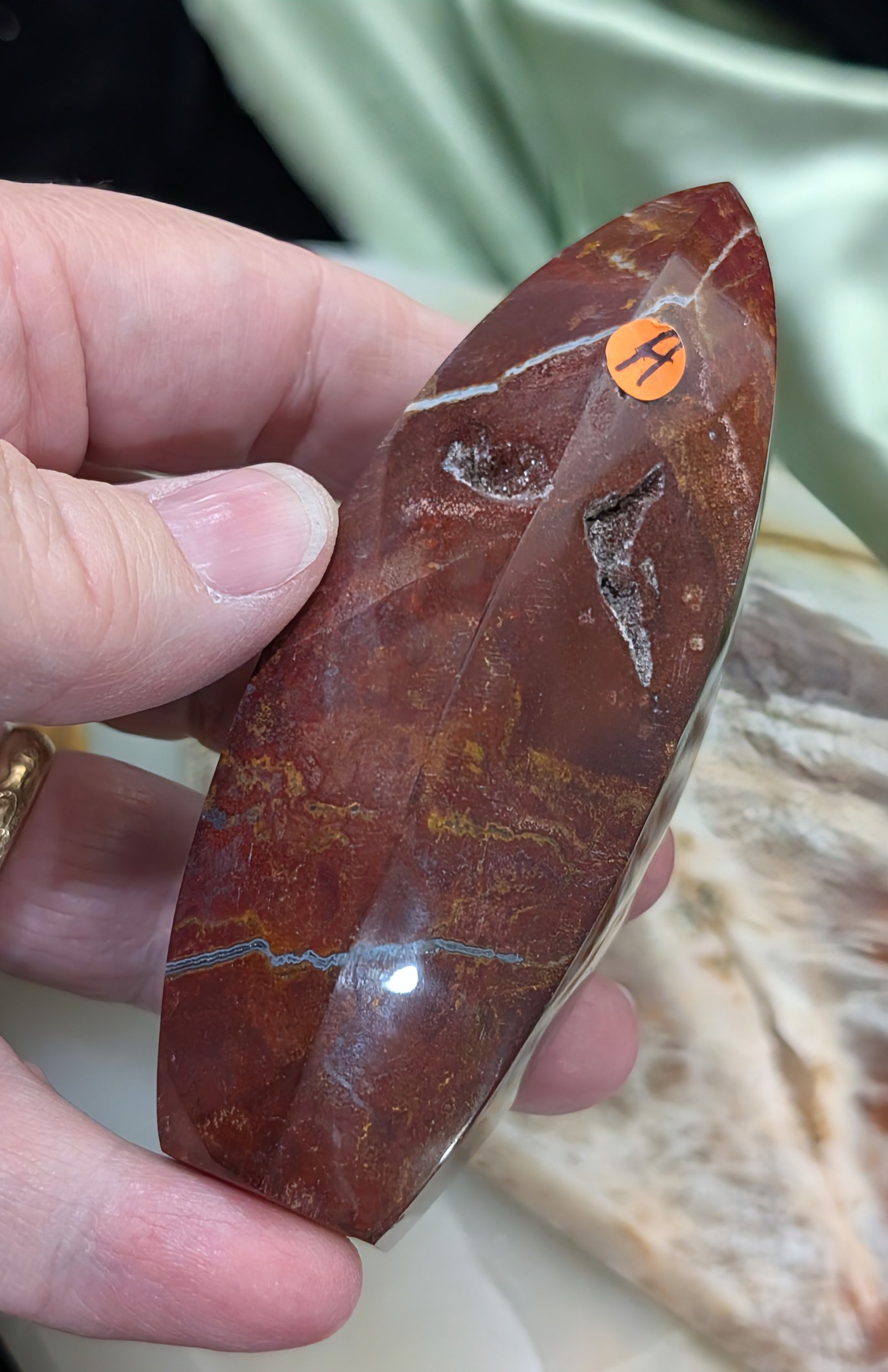 Indonesian Red Jasper Tower