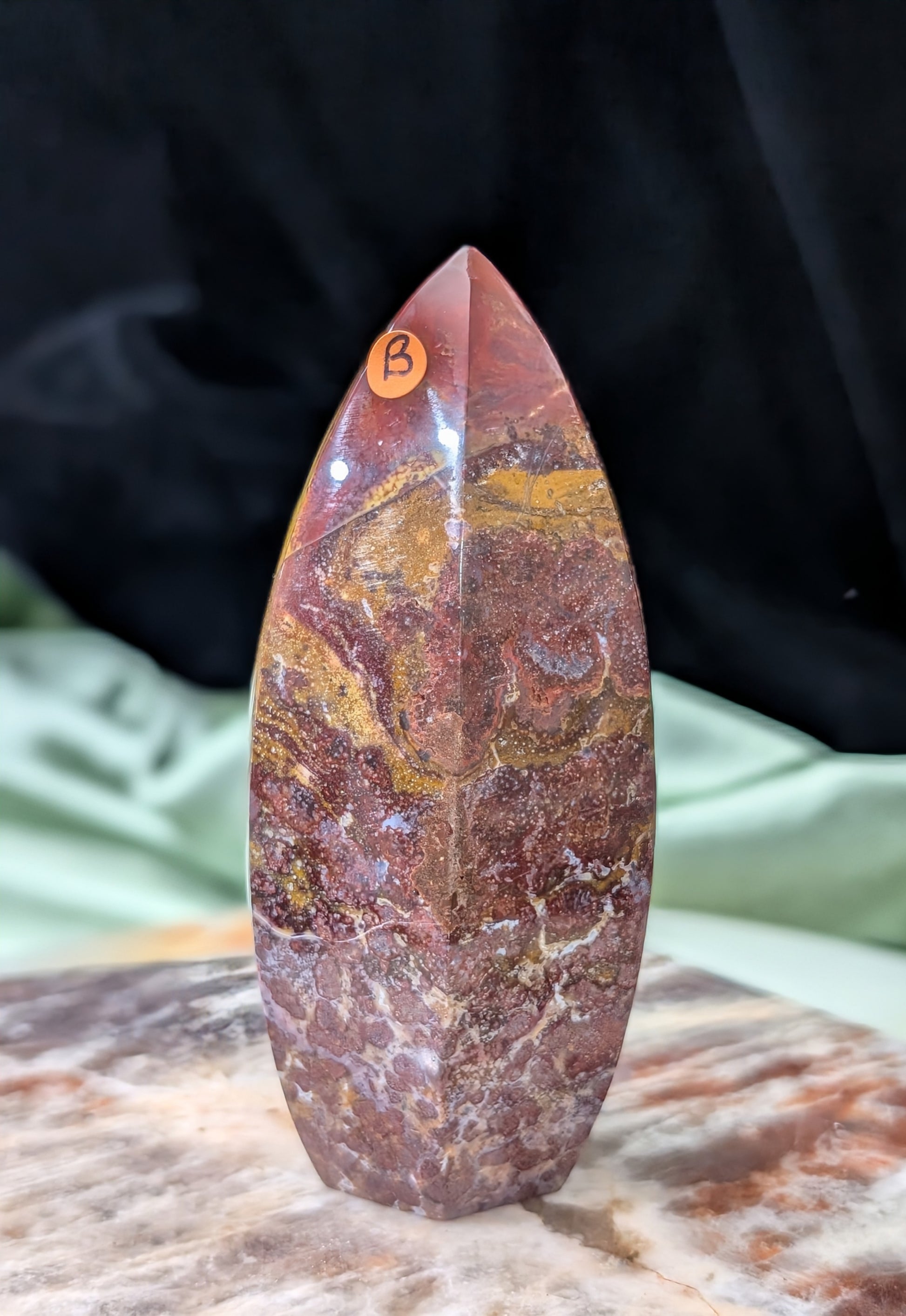 Indonesian Red Jasper Tower